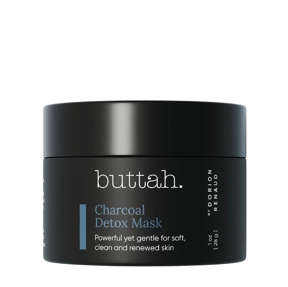 buttah jar front view showing label and compact packaging for easy travel