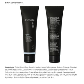 buttah cleanser with coconut and lavender showing soothing conditioning benefits