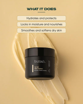 buttah open jar top view reveals creamy contents and concentrated moisturizing benefit