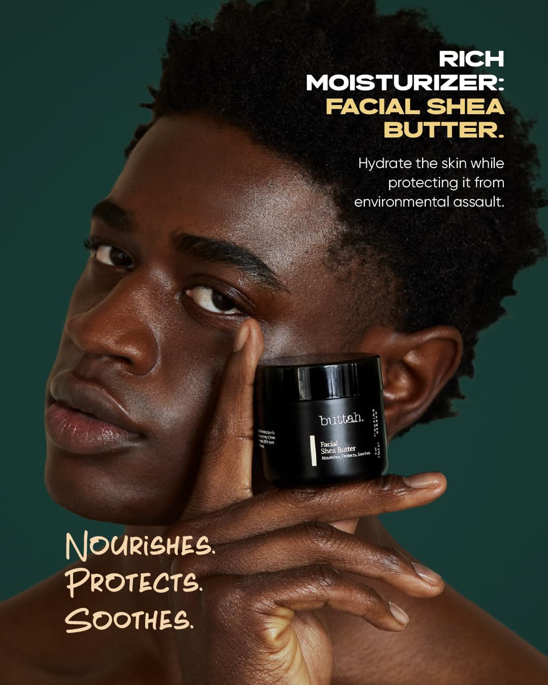 buttah applying shea butter on hand demonstrates melting texture and quick absorption