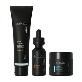 buttah. front packaging showing 2oz hyaluronic gel cream with clean design and hydration benefit