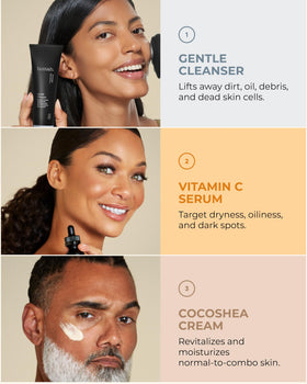 buttah. gentle gel cleanser bottle highlighting non-stripping cleanse