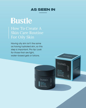 buttah jar styled on bathroom shelf suggesting daily routine convenience