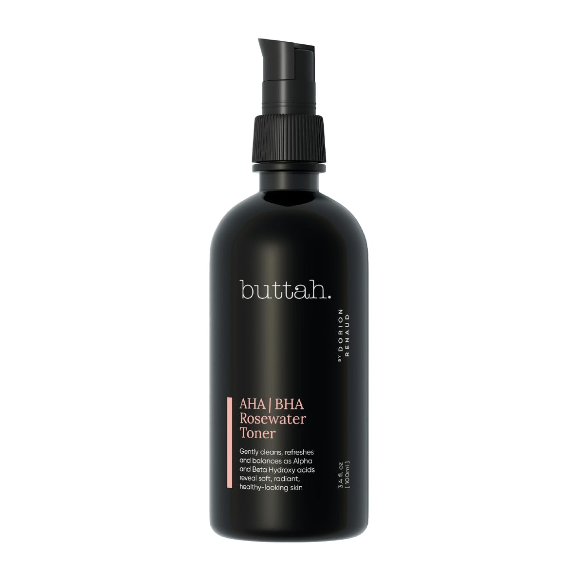 buttah rosewater toner front bottle showing clean design and easy use