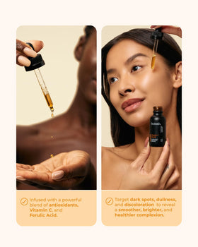 buttah serum dropper dispensing a drop for precise application and control