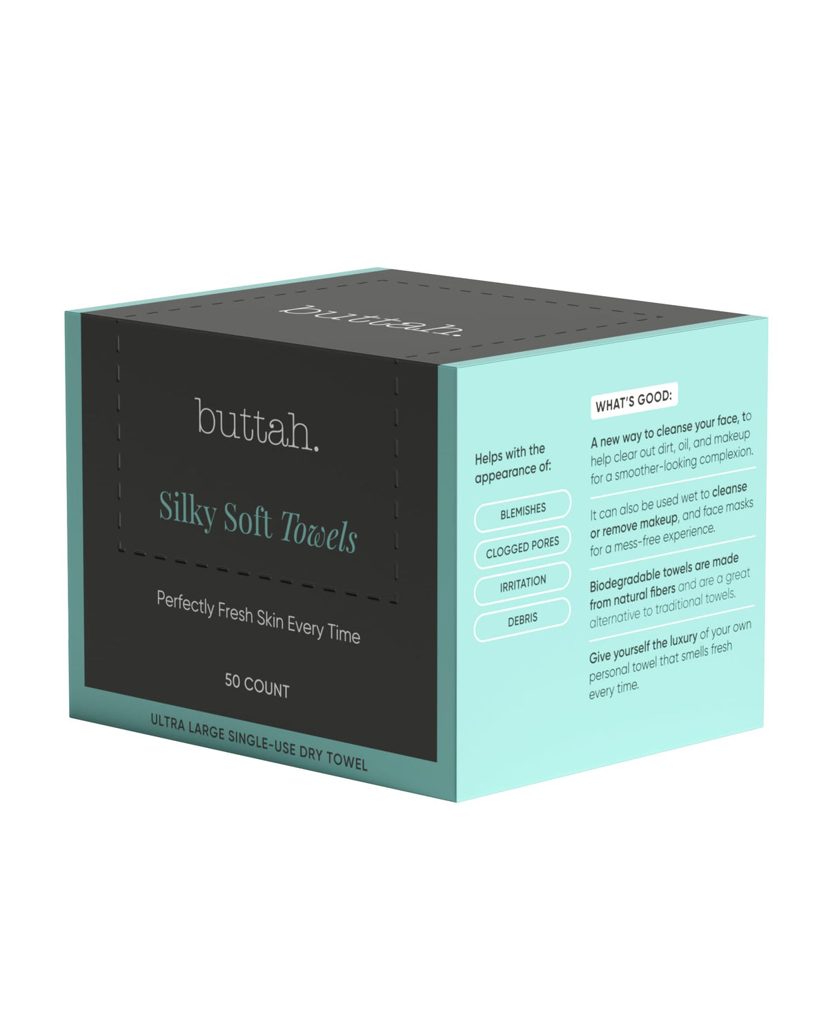 buttah. by Dorion Renaud front pack showing compact 50-count convenience