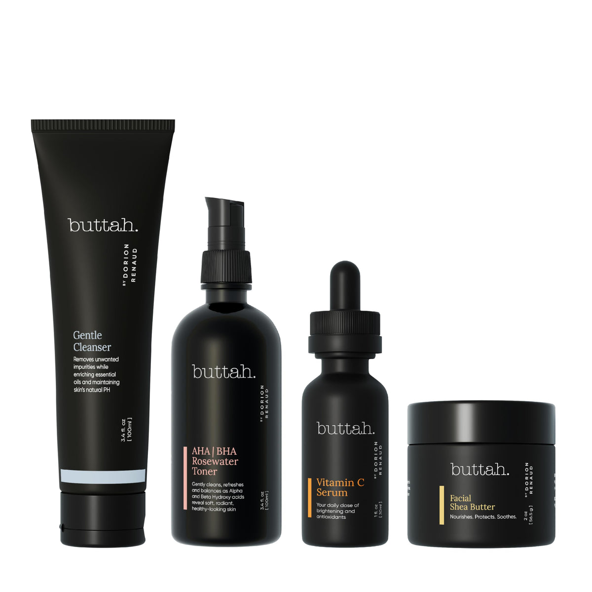 buttah. Supreme Kit front packaging showing all four products and benefits