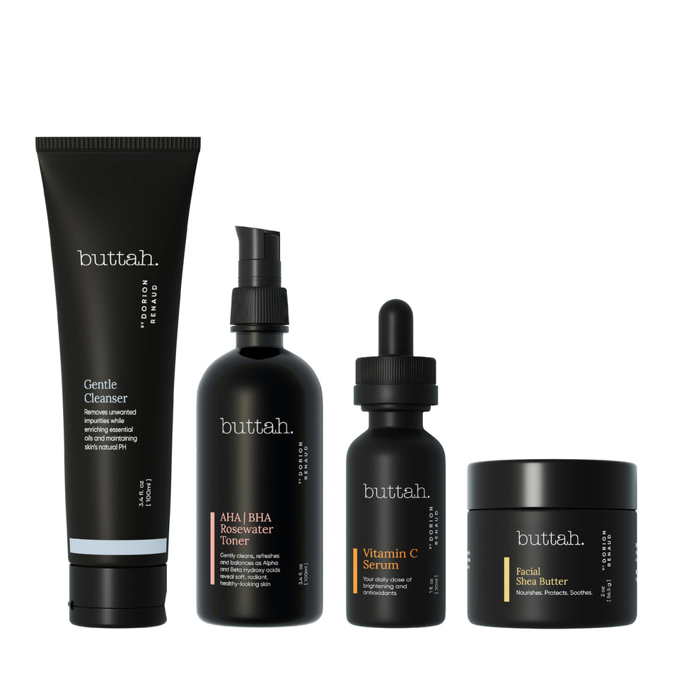 buttah. Supreme Kit front packaging showing all four products and benefits