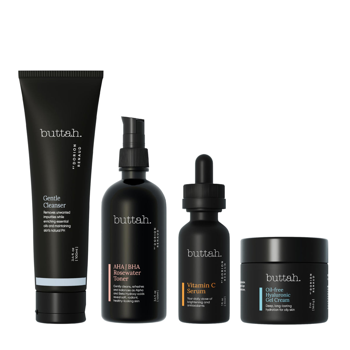buttah Supreme Kit front packaging showing full four-piece set, ideal starter routine