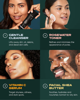 buttah. vitamin C serum droplet on skin demonstrating targeted brightening