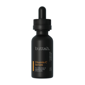 buttah bottle front view showing product and brightening benefits