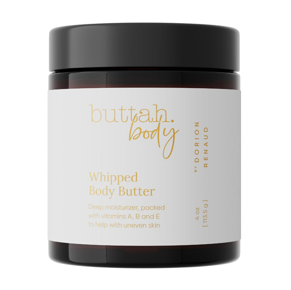 buttah front jar showing clean label and product benefit of natural hydration