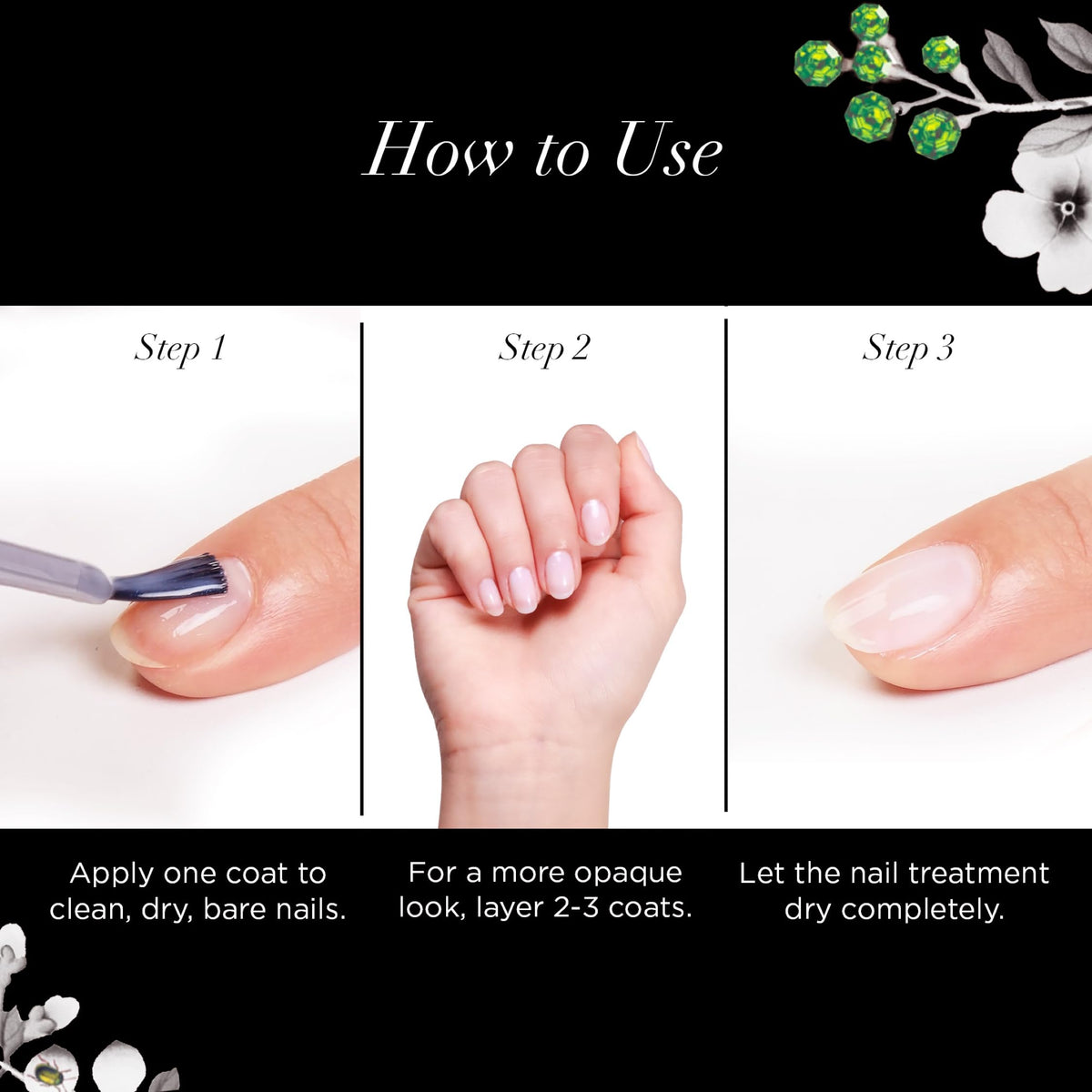 butter LONDON applying polish on a fingernail for quick treatment benefit