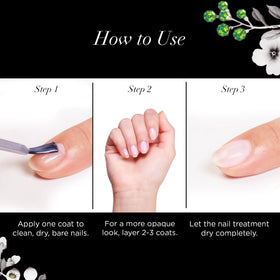butter LONDON applying polish on a fingernail for quick treatment benefit