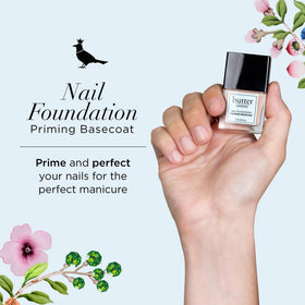 butter LONDON brush with a nude matte stroke, demonstrates even application benefit