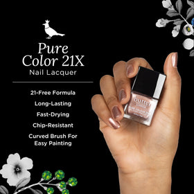 butter LONDON brush spreading Bubbly Rose polish for smooth, fast-drying coverage
