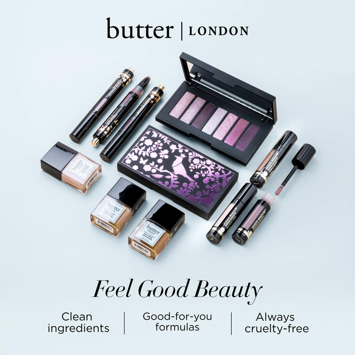 butter LONDON Buttercream styled on a vanity, effortless everyday eye color benefit