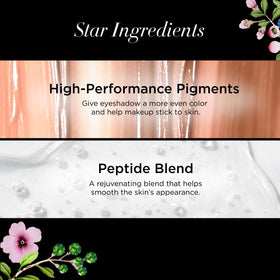 butter LONDON Buttercream blended on eyelid close-up, even color and crease control benefit
