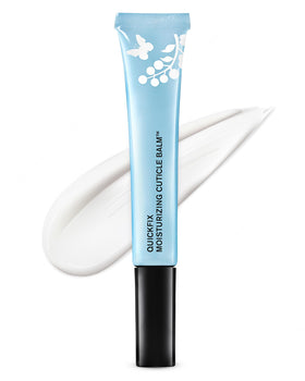 butter LONDON cuticle balm front packaging shows brand and compact tube, quick hydration