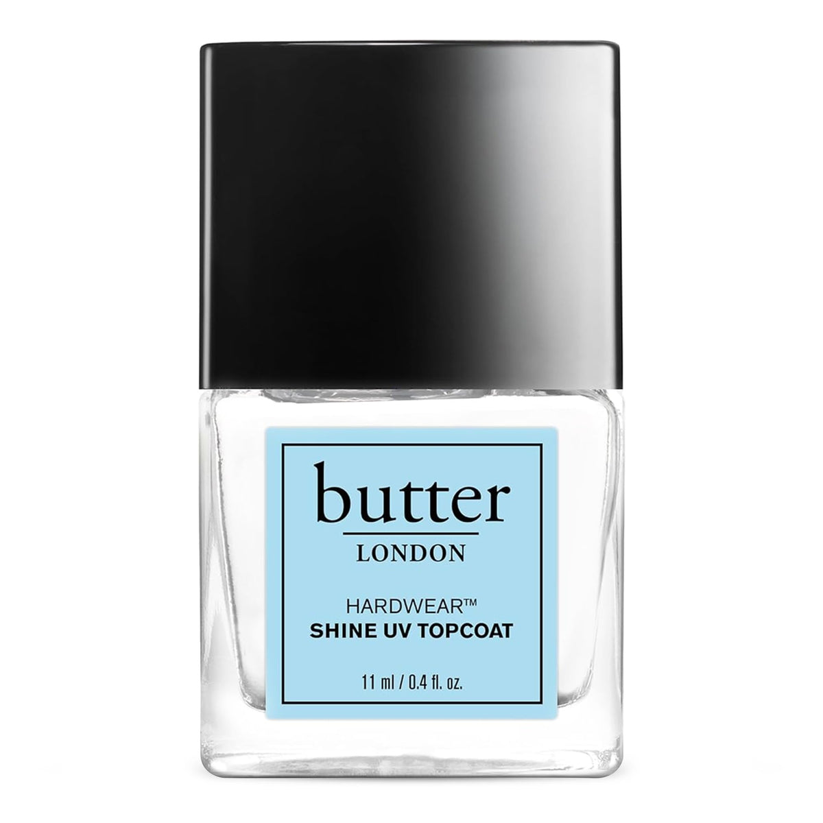 butter LONDON front packaging showing glossy top coat and brand