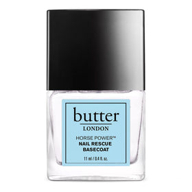 butter LONDON bottle front view showing clear basecoat and branding for protective primer