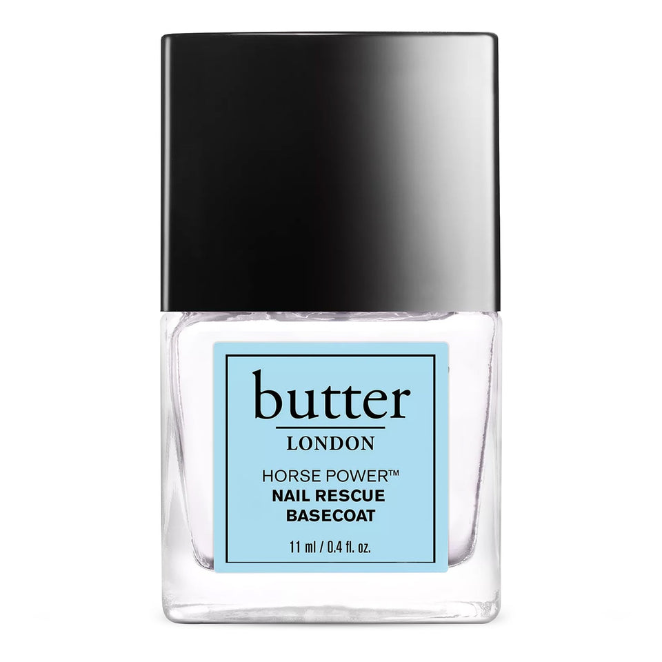 butter LONDON bottle front view showing clear basecoat and branding for protective primer
