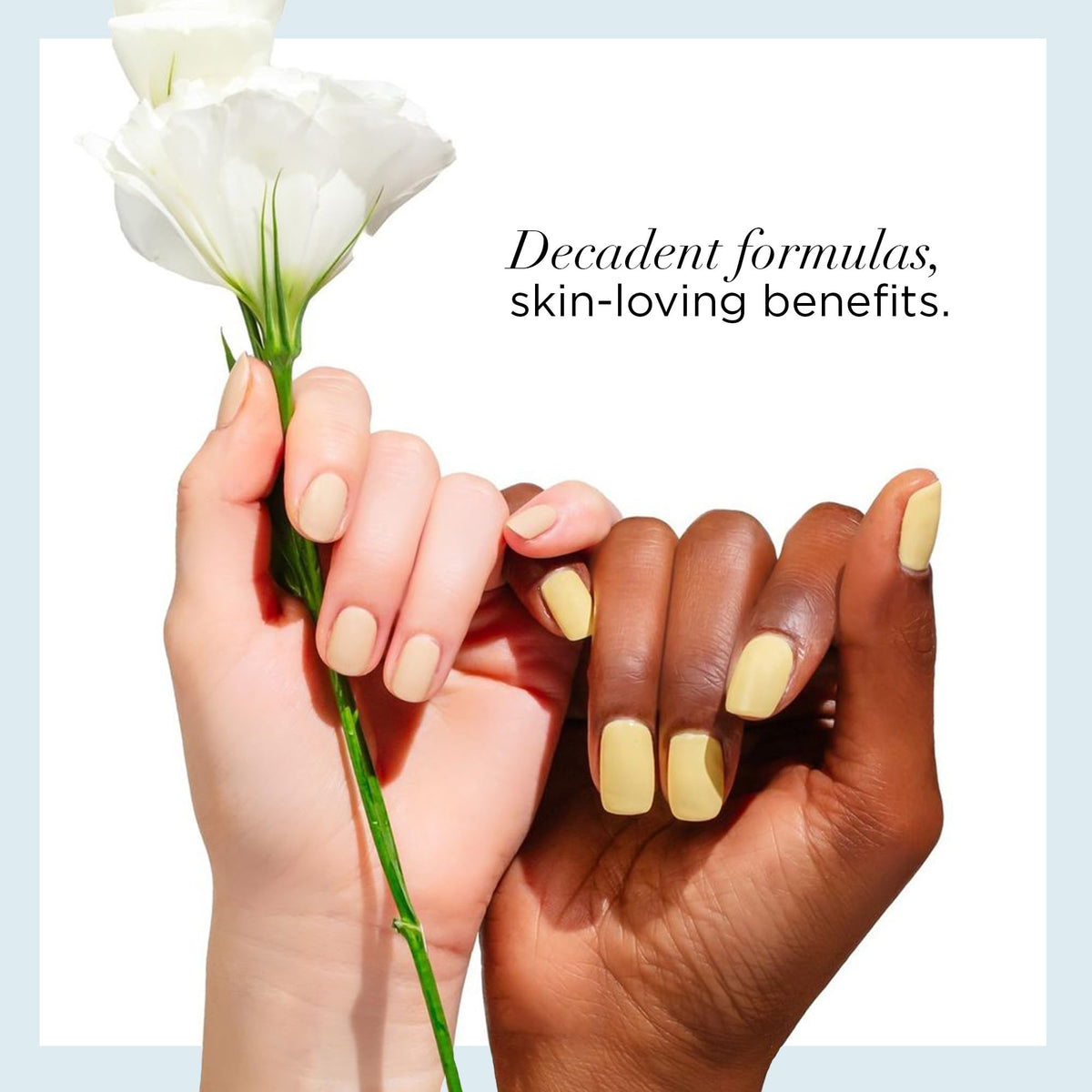 butter LONDON applying topcoat on hand for quick-dry finish