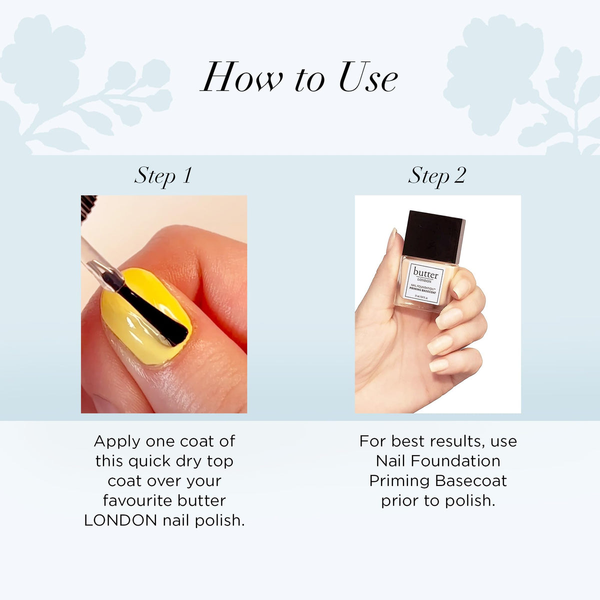 butter LONDON before-and-after nails comparison demonstrating chip resistance