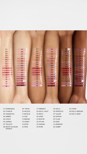 Before and after lips with Buxom showing visible plumping effect