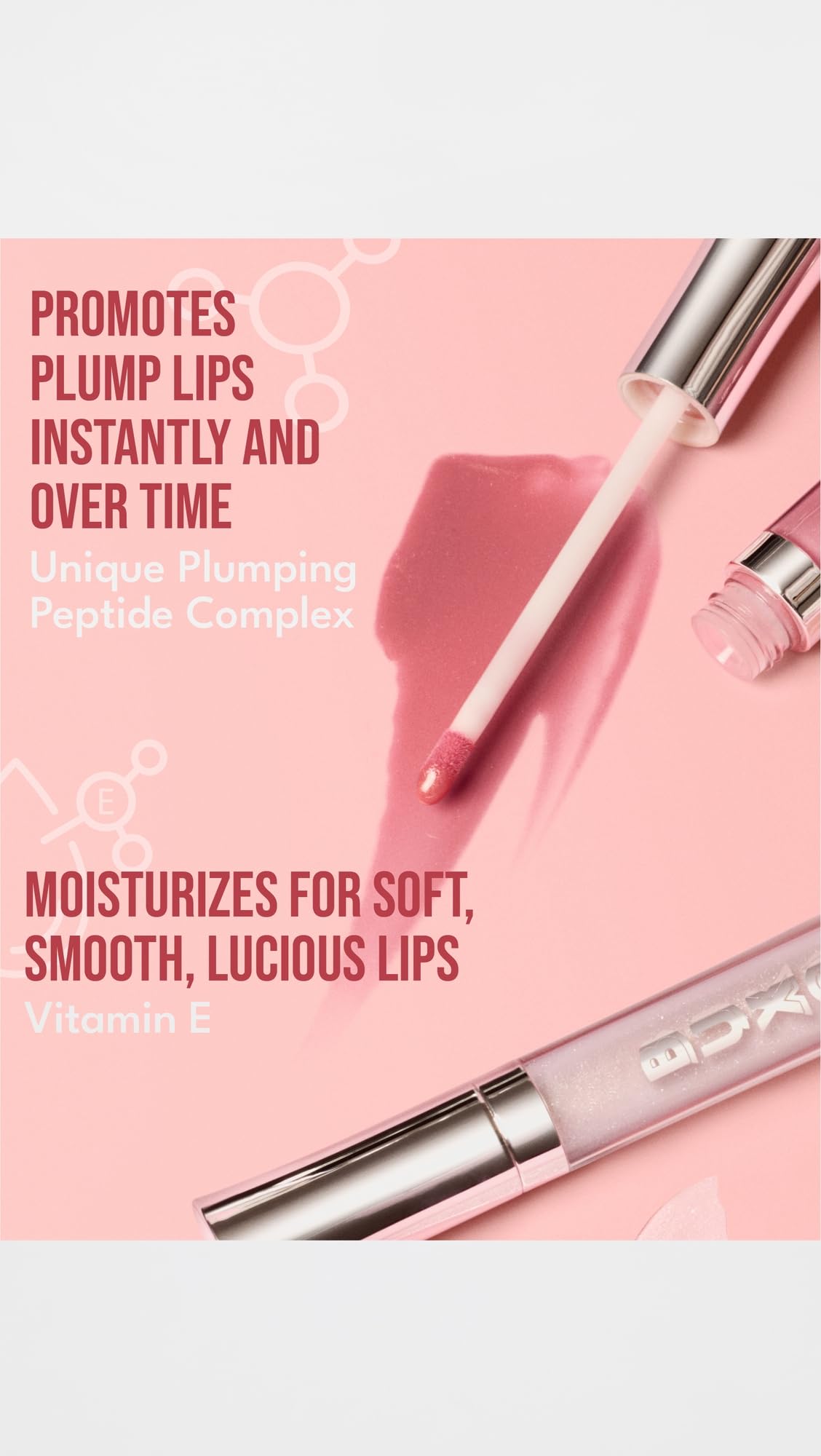 Buxom tube inside a makeup bag ready for touch-up on the go