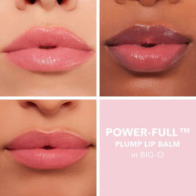 BUXOM Big "O" creamy balm texture close-up highlighting smooth hydration