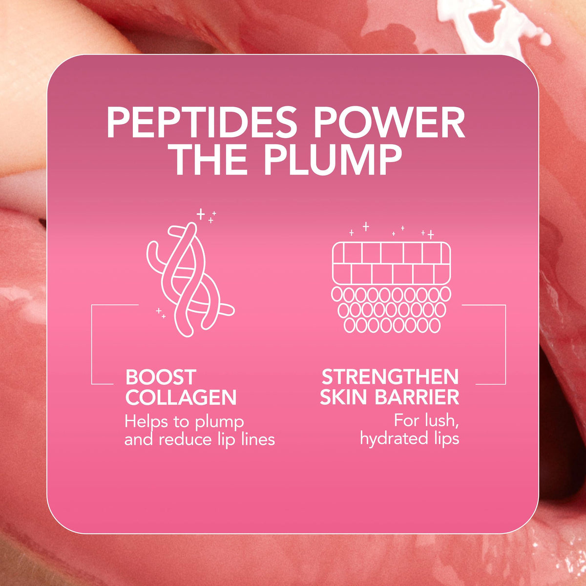 BUXOM product label with ingredients visible and clean formulation details