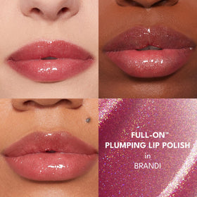 BUXOM Brandi swatch on skin revealing shimmer and true color payoff