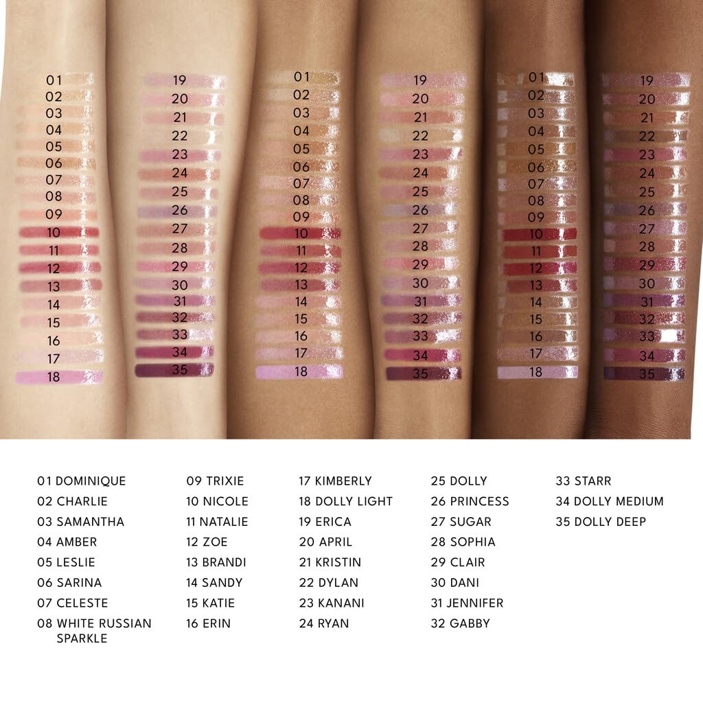 BUXOM Dominique ingredient visual with vitamins showing moisturizing benefit
