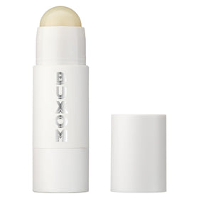 BUXOM front packaging of Power-Full Plumping Lip Butter showing label and jar for product recognition and appeal
