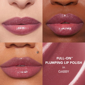 BUXOM Gabby swatch on skin displaying shade and pearlescent sparkle