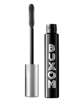 BUXOM front packaging showing bold black tube and full-size benefit