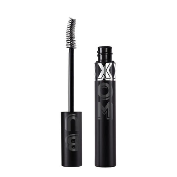 Buxom full-size mascara tube front view showing sleek packaging and bold color