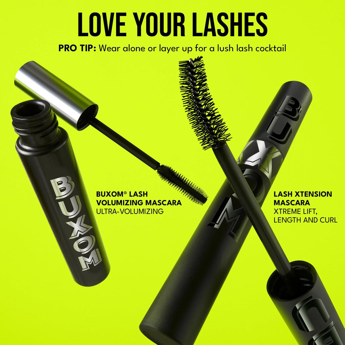 Buxom removal demo with warm water showing gentle tubed mascara removal