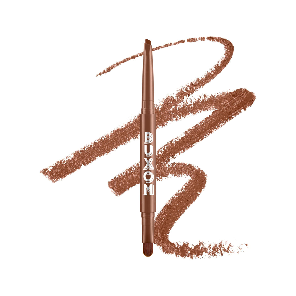 BUXOM product front showing Hi-Def Honey shade and matte finish benefits