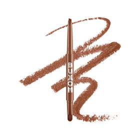 BUXOM product front showing Hi-Def Honey shade and matte finish benefits