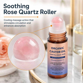 BXHSYD golden castor oil texture droplet demonstrating purity and nourishing richness