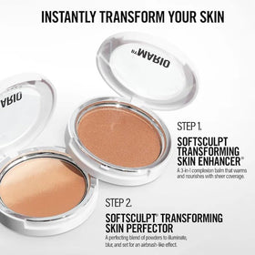 BY MARIO on a vanity to illustrate everyday use and radiant effect