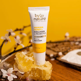 By Nature product beside Manuka honey highlighting natural ingredients