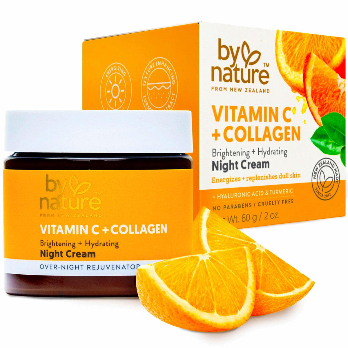 By Nature front jar view showing clean packaging and benefit of nightly hydration