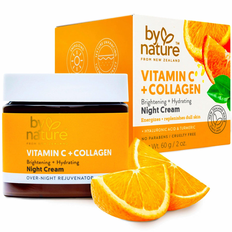 By Nature front jar view showing clean packaging and benefit of nightly hydration