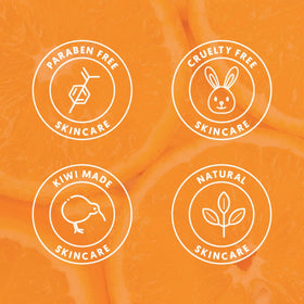 By Nature label close-up highlighting key ingredients for brighter-looking skin