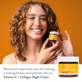 By Nature open jar revealing smooth cream for overnight moisturization benefit
