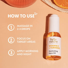 By Nature turmeric and citrus ingredients highlighting natural brightening benefits