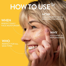 By Nature cream applied to hand demonstrating hydration and quick absorbency